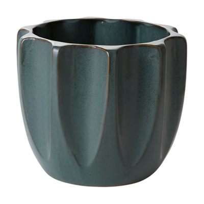 Dark Green Ceramic Pot