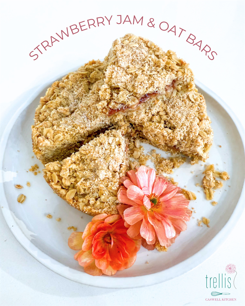 Caswell Kitchen: Strawberry Jam & Oat Bars